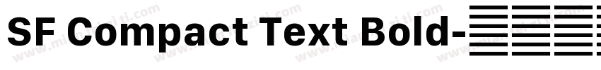 SF Compact Text Bold字体转换